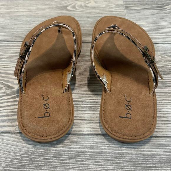 b.o.c. Mya Thong Sandals - Tan Leopard Canvas - NIB - Size 6M - Picture 4 of 5